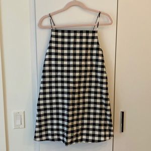 Black and White Gingham Dress